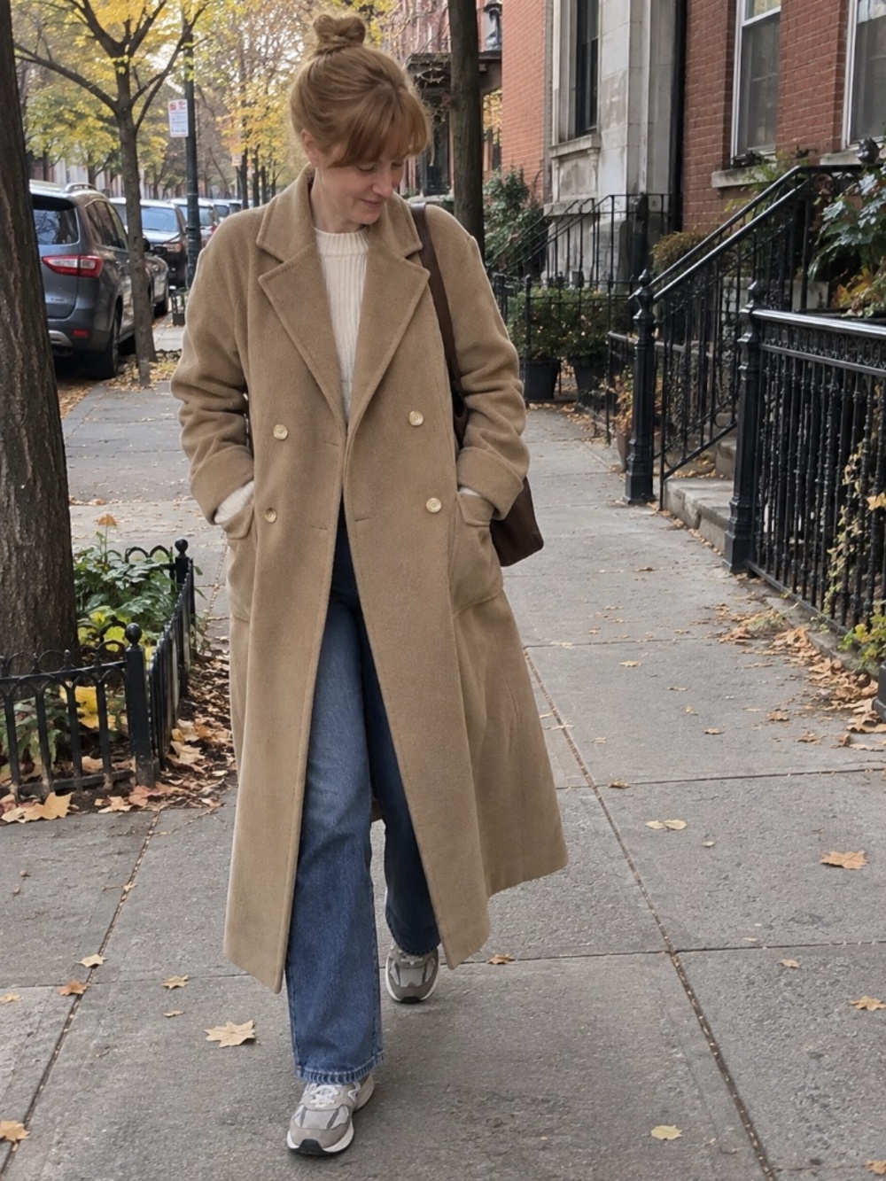 Vintage Bill Blass 100% Baby Camel Hair Maxi Coat 14 Italian Fabric